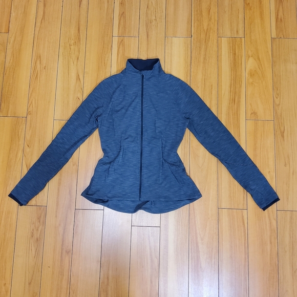 LULULEMON Size 8 Gait Keeper Jacket Gray Heathered Black Reflective - Picture 4 of 12